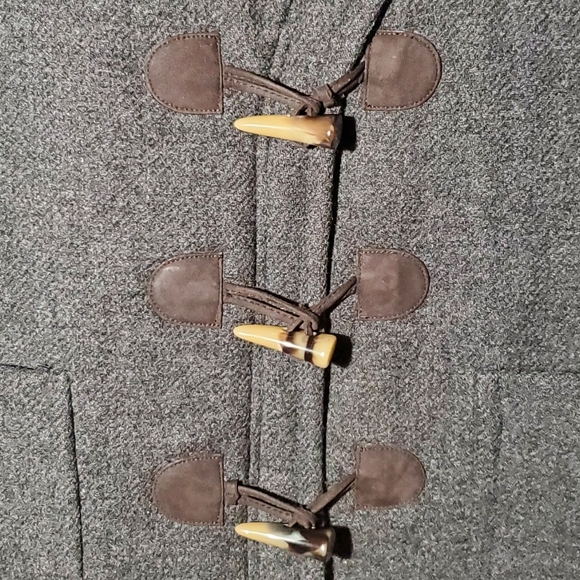 Banana Republic Grey Wool Toggle Coat Size M - Picture 6 of 8